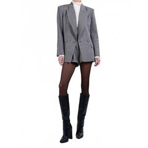 NEW PARENTEZI solene blazer in gray herringbone